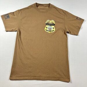 Men’s US Navy Customs T-Shirt Size M Camp Lemonnier East Africa​
